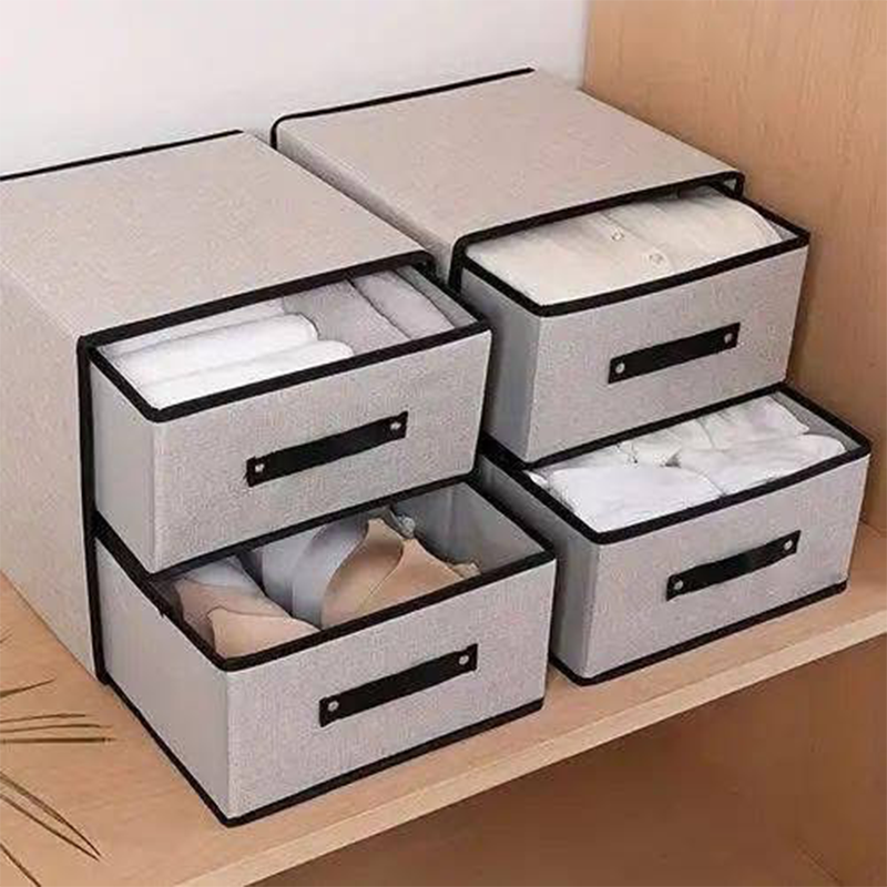 Organisateur et rangement de vetements en lin